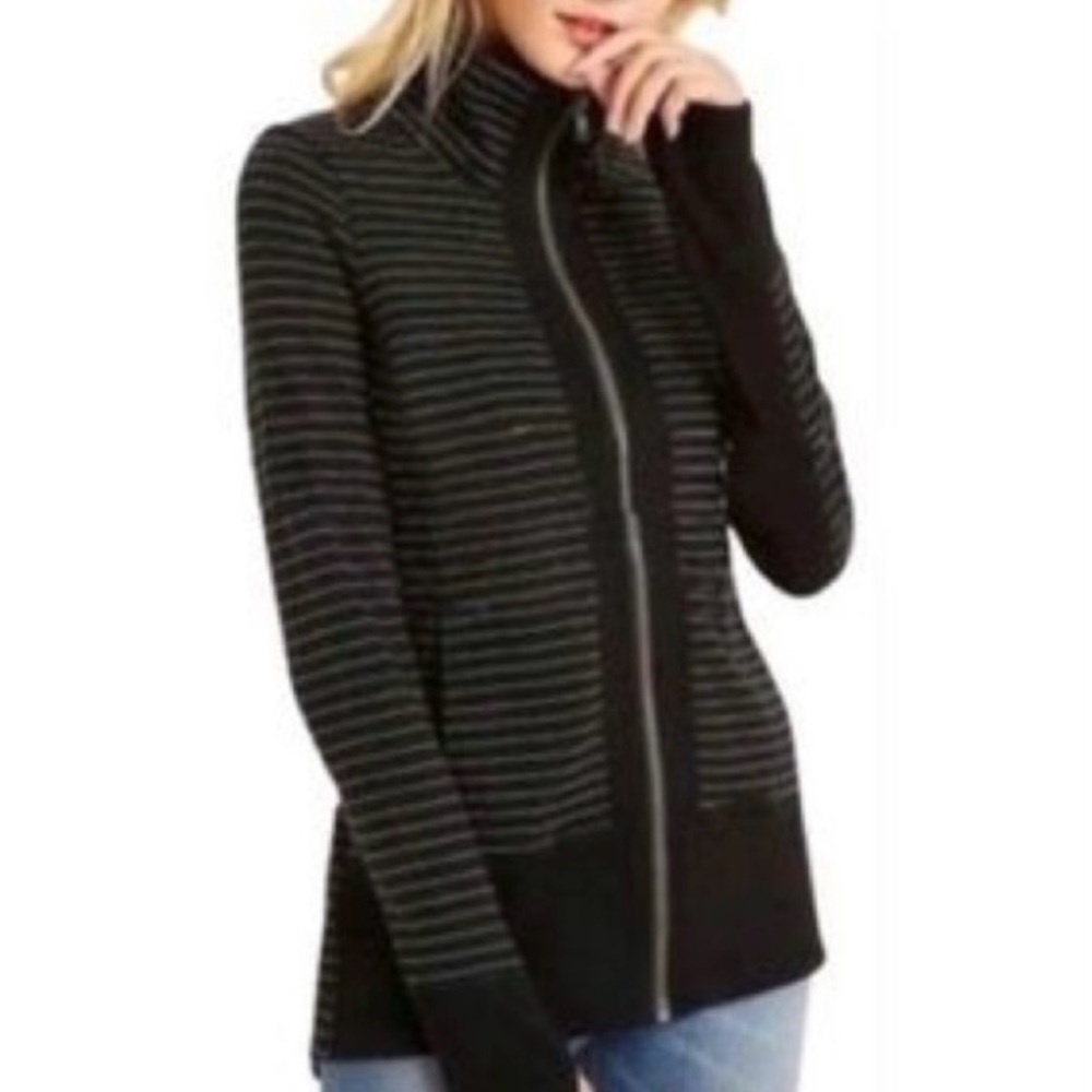 Cabi Stripped Black & White Jacket